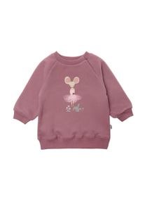 Liliput Herren Sweatshirt "Tanzmaus", rosa, Gr. 86, bedruckt, 80% Baumwolle, 20% Polyester, Sweatshirts, mit Rundhalsausschnitt