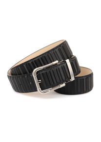 Anthoni Crown Damen Ledergürtel, schwarz, casual, Gr. 85, Rindsleder, Gürtel