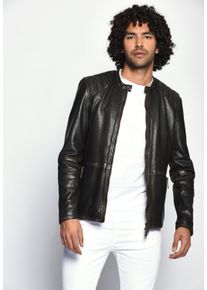 Maze Herren Lederjacke "42020503", schwarz, Gr. XL, Obermaterial: 100% Leder, Lamm / Innenfutter: 100% Baumwolle / Ärmelfutter: 100% Polyester, Jacken