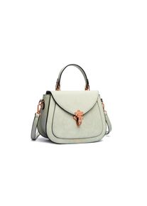 Damen Umhängetasche "Alessa", Collezione Alessandro, grün, Lederimitat, Taschen, mit aufgesetztem Steckfach
