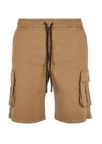 Urban Classics Herren Stoffhose "Urban Classics Herren Drawstring Cargo Shorts", beige, Gr. L, unifarben, 98% Baumwolle, 2% Elasthan, Hosen