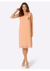 Lady Damen Jerseykleid "Jersey-Kleid", rot, Gr. 36, unifarben, Jersey, Single Jersey, 96% Polyester, 4% Elasthan, Kleider