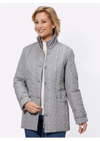 Classic Basics Damen Steppjacke, grau, Gr. 40, unifarben, 100% Polyester, Wattierung:100% Polyester, Jacken