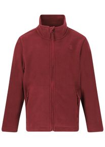 ZIGZAG Kinder Fleecejacke "Zap", rot, casual, Gr. 98, unifarben, 100% Polyester, Jacken, aus kuscheligem Funktionsmaterial