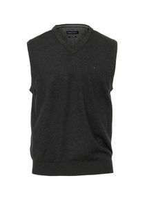 Casamoda Herren Pullunder "Casamoda Pullunder uni", grau, Gr. S, 100% Baumwolle, Pullover