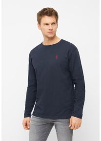 Derbe Herren Langarmhemd "Basic Kippes", blau, Basic, Gr. XXL, unifarben, Obermaterial: 100% Baumwolle, Hemden, Basic, schlicht, Trinker, Nachhaltig