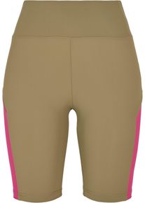 Urban Classics Damen Radlerhose "Urban Classics Damen Ladies Color Block Cycle Shorts", bunt, Gr. XS, unifarben, 80% Polyimid, 20% Elasthan, Hosen