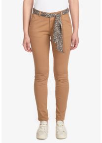Damen Chinohose "DYLI 4", weiß, casual, Gr. 30, Le Temps Des Cerises, 98% Baumwolle, 2% Elasthan, Hosen, aus Baumwollstretch