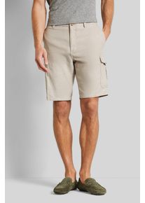 Bugatti Herren Bermudas, beige, casual, Gr. 50, 55% Baumwolle, 44% Leinen, 1% Elasthan, Hosen, aus elastischer Baumwollware