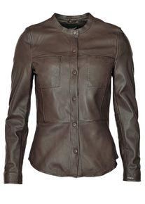 Maze Damen Lederjacke "4202130", braun, Gr. L, Obermaterial: 100% Lammleder / Ärmelfutter: 100% Polyester, Jacken
