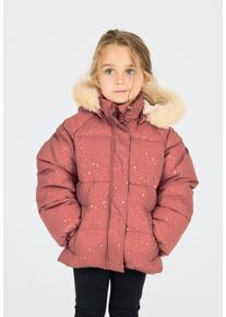 ZIGZAG Kinder Steppjacke "Alya", rosa, sportlich, Gr. 98, bedruckt, 100% Polyester, Jacken, mit abnehmbarer Kapuze
