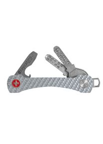 keycabins Kinder Schlüssel-Anhänger "Carbon S2", grau, Basic, Carbon, Schlüsselanhänger, SWISS Made