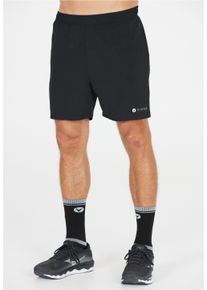 Virtus Herren Shorts "Zayne", schwarz, sportlich, Gr. M, unifarben, 95% Polyester, 5% Elasthan, Hosen, mit 4-Wege-Stretch und Innenhose