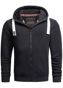Herren Sweatjacke "ASVinzent", schwarz, Gr. S, Alessandro Salvarini, Obermaterial: 65% Baumwolle, 35% Polyester, Sweatjacken, warmer Hoodie