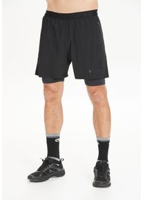 Virtus Herren Shorts "Dylan", schwarz, casual, Gr. S, unifarben, 87% Polyester, 13% Elasthan, Hosen, aus atmungsaktivem 4-Wege-Stretch