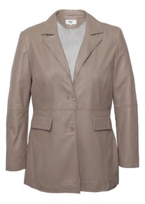 Maze Damen Blouson "42023100", grau, Gr. 44, Obermaterial: 100% Lammleder / Innenfutter: 100% Baumwolle/ Ärmelfutter: 100% Polyester/ Strick: 95%