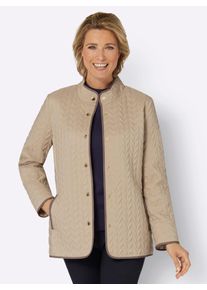 Classic Basics Damen Steppjacke, beige, Gr. 54, unifarben, 100% Polyester, Wattierung:100% Polyester, Jacken