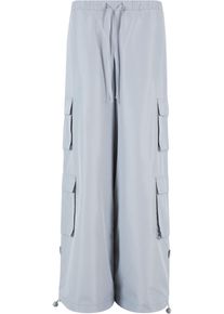 Urban Classics Damen Cargohose "Urban Classics Damen Ladies Ripstop Double Cargo Pants", grau, Gr. XS, unifarben, 100% Polyester, Hosen