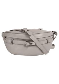 Samantha Look Damen Gürteltasche, grau, Leder, clean, Taschen, echt Leder, Made in Italy