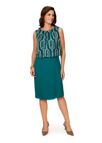 Damen Chiffonkleid "HERMANN LANGE Collection Chiffonkleid Renata", blau, Gr. 46, HERMANN LANGE Collection, 100% Polyester, Kleider