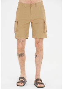 CRUZ Herren Shorts "Monsoon", beige, casual, Gr. XXL, unifarben, 98% Baumwolle, 2% Elasthan, Hosen, im smarten Cargo-Design