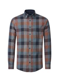 Casamoda Herren Langarmhemd "Casamoda Freizeithemd kariert", orange, Gr. XXL, kariert, 100% Baumwolle, Hemden