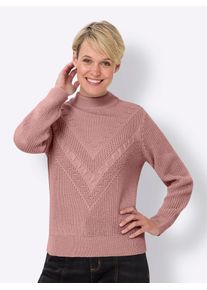 Classic Basics Damen Stehkragenpullover "Langarm-Pullover", lila, Gr. 42, unifarben, 100% Polyacryl, Pullover