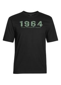 Herren T-Shirt, schwarz, casual, Gr. XXL, Ahorn Sportswear, bedruckt, 100% Baumwolle, Shirts, mit Rundhalsausschnitt