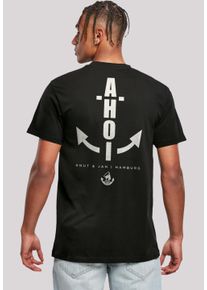 F4NT4STIC Herren T-Shirt "AHOI Knut & Jan Hamburg", schwarz, casual, Gr. XXL, Obermaterial: 100% Baumwolle, Shirts, Print