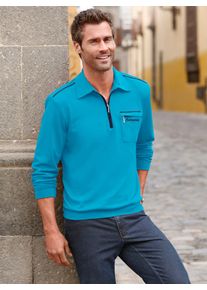 Catamaran Herren Poloshirt "Langarm-Poloshirt", blau, Gr. 44, unifarben, 100% Baumwolle, Shirts