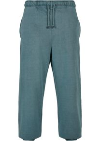 Urban Classics Herren Stoffhose "Urban Classics Herren Overdyed Sweatpants", blau, Gr. S, 100% Baumwolle, Hosen