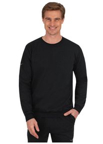 TRIGEMA Herren Sweatshirt "TRIGEMA Sweatshirt aus Biobaumwolle", schwarz, Basic, Gr. M, 75% Baumwolle (Biobaumwolle kbA), 25% Baumwolle (recycelt),