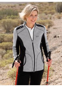 Catamaran Damen Strickfleecejacke, grau, Gr. 36, unifarben, meliert, 100% Polyester, Jacken