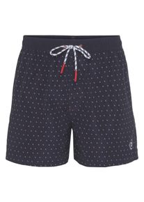 Bugatti Herren Badeshorts, blau, Gr. XXL, kontrastfarbene Details, Obermaterial: 100% Polyester. Futter: 100% Polyester, Badehosen, Kordelzug mit Ösen