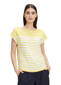 Betty Barclay Damen Stricktop "Betty Barclay Strick-Top mit Ringel", gelb, casual, Gr. 44, Strick, Obermaterial: 60% Baumwolle, 40% Polyacryl., Tops,