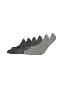 s.Oliver Damen Füßlinge "Füßlinge 6er Pack", Gr. 43, grau, 75% Baumwolle 23% Polyester 2% Elasthan, meliert, Socken