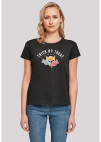 F4NT4STIC Damen T-Shirt "Trick Or Treat Halloween", schwarz, casual, Gr. XS, Obermaterial: 100% Baumwolle, Shirts, Print
