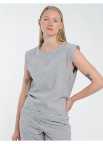 Jagger & Evans JAGGER & EVANS Mädchen Muskelshirt "42021275", grau, Gr. XL, Obermaterial: 100% Ziegenvelourleder / Innenmaterial: 100% Ziegenvelourleder, Shirts