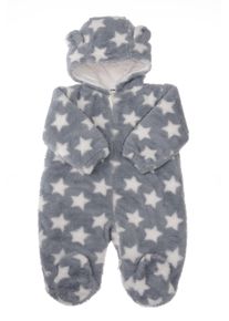 Liliput Kinder Overall, grau, modisch, Gr. 50, 100% Polyester, Overalls, mit niedlicher Kapuze