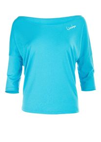 WINSHAPE Damen 3/4-Arm-Shirt "MCS001", blau, Gr. XS, 50% Modal, 50% Baumwolle, Shirts, Ultra leicht
