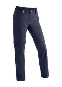 Maier Sports Damen Funktionshose "Inara slim zip", blau, Gr. 50, 90% Polyamid, 10% Elasthan, Hosen, Damen Wanderhose, zipp-off Outdoor-Hose, 4