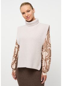 Eterna Damen Rollkragenpullover, beige, casual, Gr. M, 30% Kaschmir, 70% Wolle (Merino), Pullover