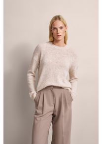 Bugatti Damen Rundhalspullover, beige, casual, Gr. XL, unifarben, 48% Polyamid, 22% Alpaka, 22% Polyacryl, 8% Wolle, Pullover, aus Alpaka-Wollmischung