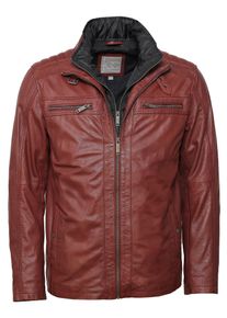 JCC Herren Lederjacke "31023635", rot, Gr. 54, 100% Leder, Schaf; Futter: 100% Polyester / Wattierung: 100% Polyester, Jacken