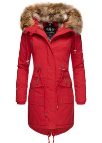 Navahoo Damen Wintermantel "Rosinchen", rot, casual, Gr. S, Oberstoff: 100% Baumwolle, Futter: 100% Polyester, Wattierung: 100% Polyester,