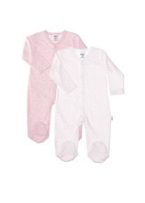 Liliput Kinder Schlafanzug, Gr. 98, rosa, 100% Baumwolle, bedruckt, gepunktet, mehrfarbig, casual, Homewear-Sets, mit durchgehender Knopfleiste