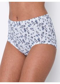 Damen Taillenslip, Gr. 56, blau, 95% Baumwolle, 5% Elasthan, Unterhosen