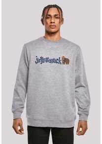 F4NT4STIC Herren Sweatshirt "Christmas Jingle Bear Rock", grau, casual, Gr. S, Obermaterial: 50% Baumwolle, 50% Polyester, Sweatshirts, Premium