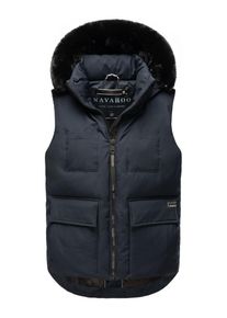 Navahoo Damen Steppweste "Zimthäschen XIV", blau, modisch, Gr. L, Obermaterial: 100% Polyester (recycelt), Futter: 100% Polyester (recycelt),