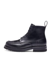 Henry Stevens Herren Schnürboots "Harry NB Businesschuh", Gr. 42,5, schwarz, Leder, klassisch, Schuhe, Herren Schnürboots Leder handgefertigt,